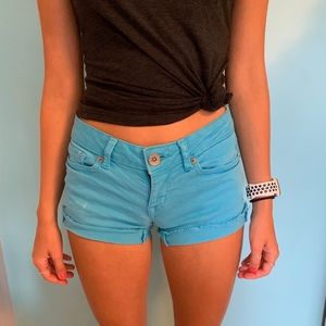 Blue jean shorts